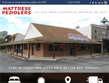 Tablet Screenshot of mattresspeddlers.com